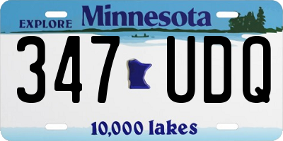 MN license plate 347UDQ