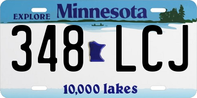 MN license plate 348LCJ