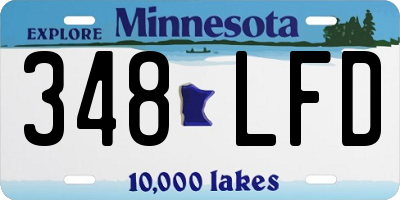 MN license plate 348LFD