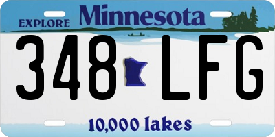 MN license plate 348LFG