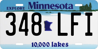 MN license plate 348LFI