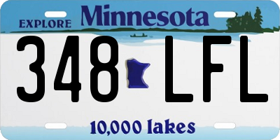 MN license plate 348LFL