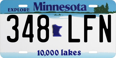 MN license plate 348LFN