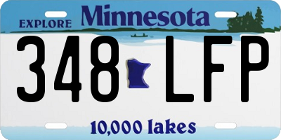 MN license plate 348LFP