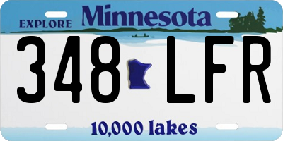 MN license plate 348LFR