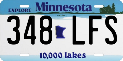 MN license plate 348LFS