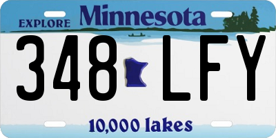 MN license plate 348LFY