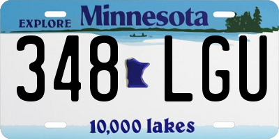 MN license plate 348LGU