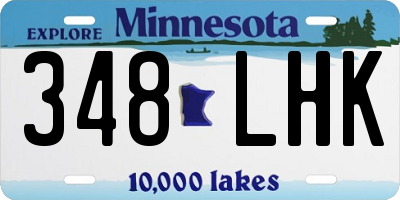 MN license plate 348LHK