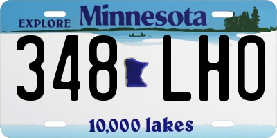 MN license plate 348LHO