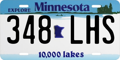 MN license plate 348LHS