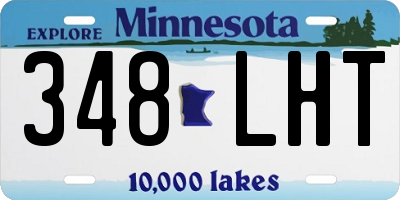 MN license plate 348LHT