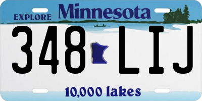 MN license plate 348LIJ