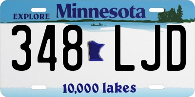 MN license plate 348LJD