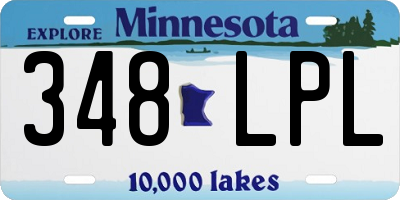 MN license plate 348LPL