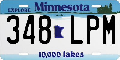 MN license plate 348LPM