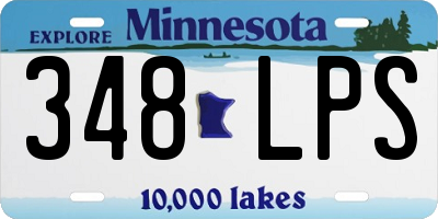 MN license plate 348LPS