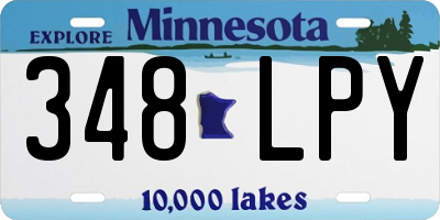 MN license plate 348LPY