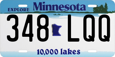 MN license plate 348LQQ