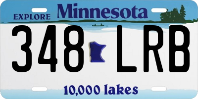 MN license plate 348LRB