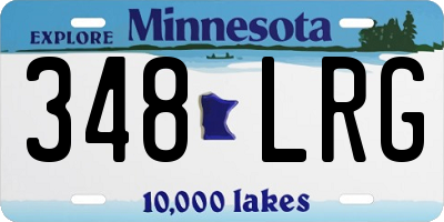 MN license plate 348LRG