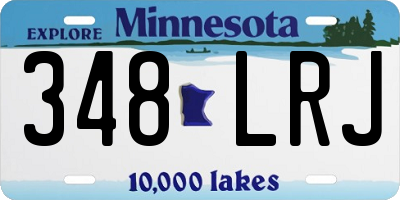 MN license plate 348LRJ