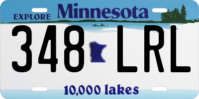 MN license plate 348LRL