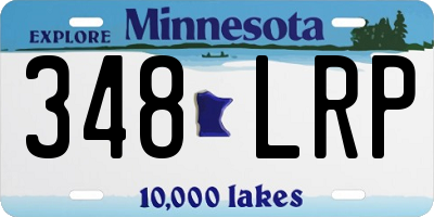 MN license plate 348LRP