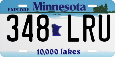 MN license plate 348LRU