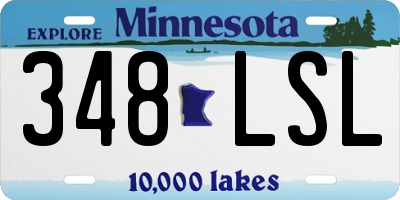 MN license plate 348LSL