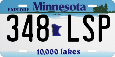 MN license plate 348LSP