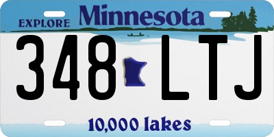 MN license plate 348LTJ