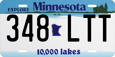 MN license plate 348LTT