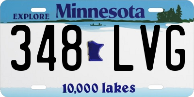 MN license plate 348LVG