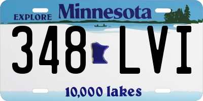 MN license plate 348LVI