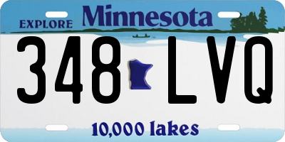 MN license plate 348LVQ