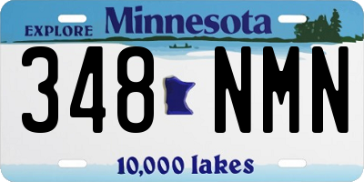 MN license plate 348NMN