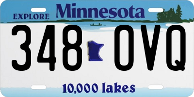 MN license plate 348OVQ