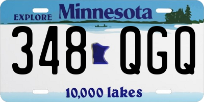 MN license plate 348QGQ