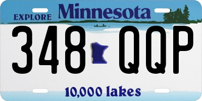 MN license plate 348QQP