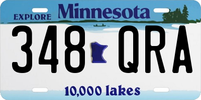 MN license plate 348QRA