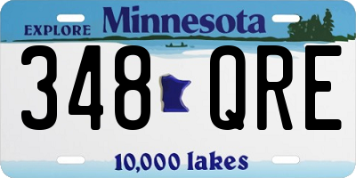 MN license plate 348QRE