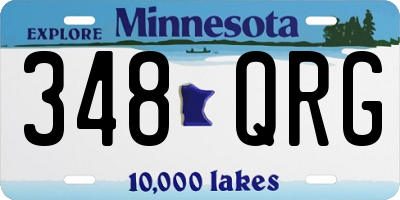 MN license plate 348QRG