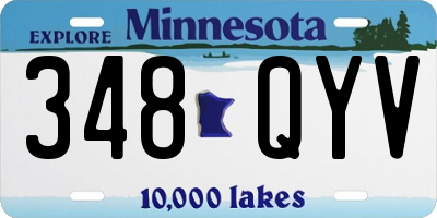 MN license plate 348QYV