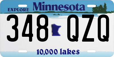 MN license plate 348QZQ
