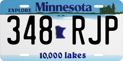 MN license plate 348RJP
