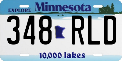 MN license plate 348RLD