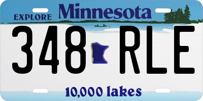 MN license plate 348RLE