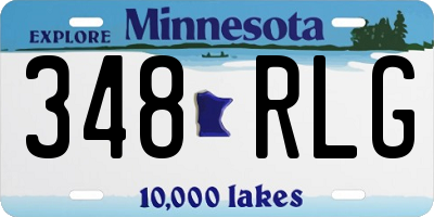 MN license plate 348RLG