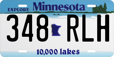 MN license plate 348RLH